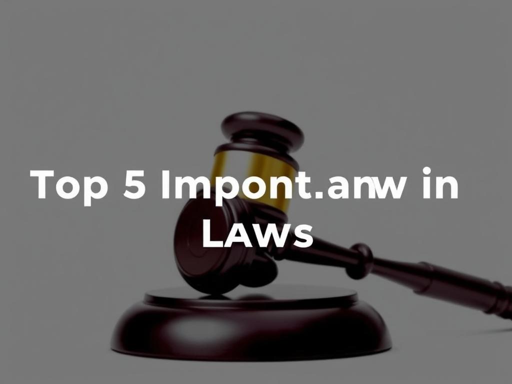 Top 5 Important Laws in India Everyone Should Know 2025