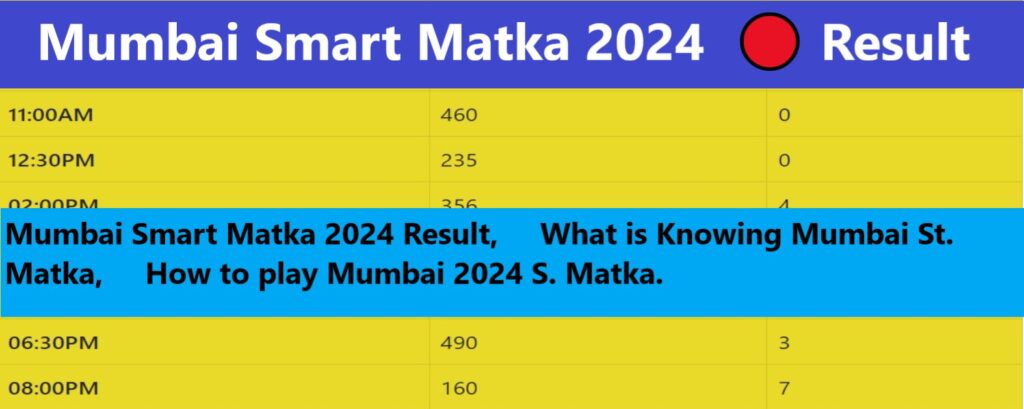 Mumbai Smart Matka 2024