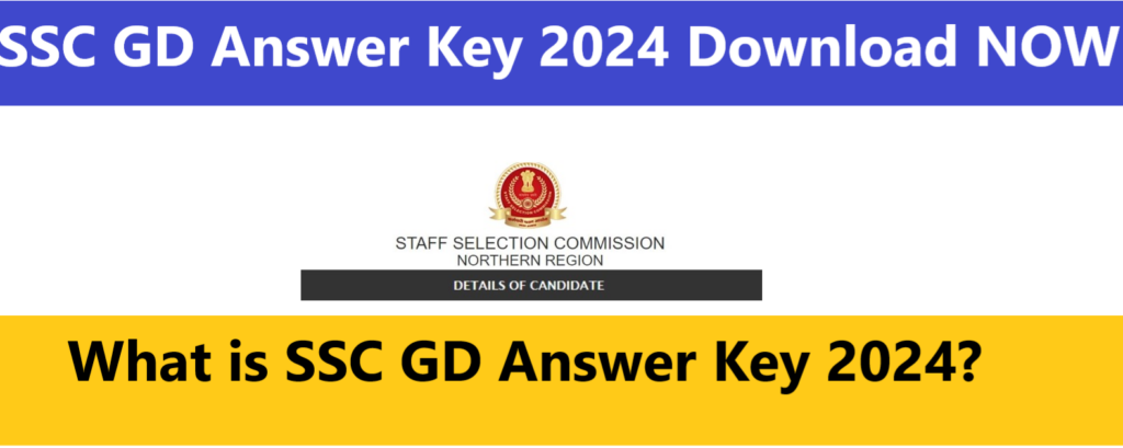 SSC GD Answer Key 2024: Download NOW