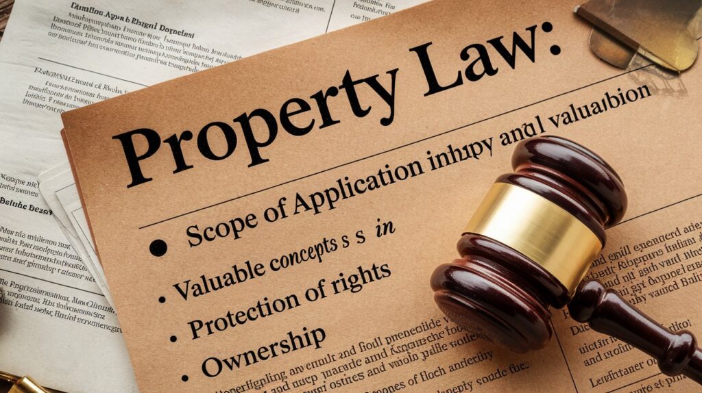 Property Law: Scope of Application and Valuable Concepts in Protection of Rights and Ownership