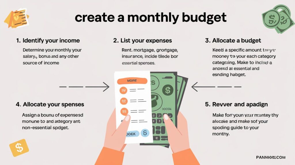 How to create a monthly budget in 2024